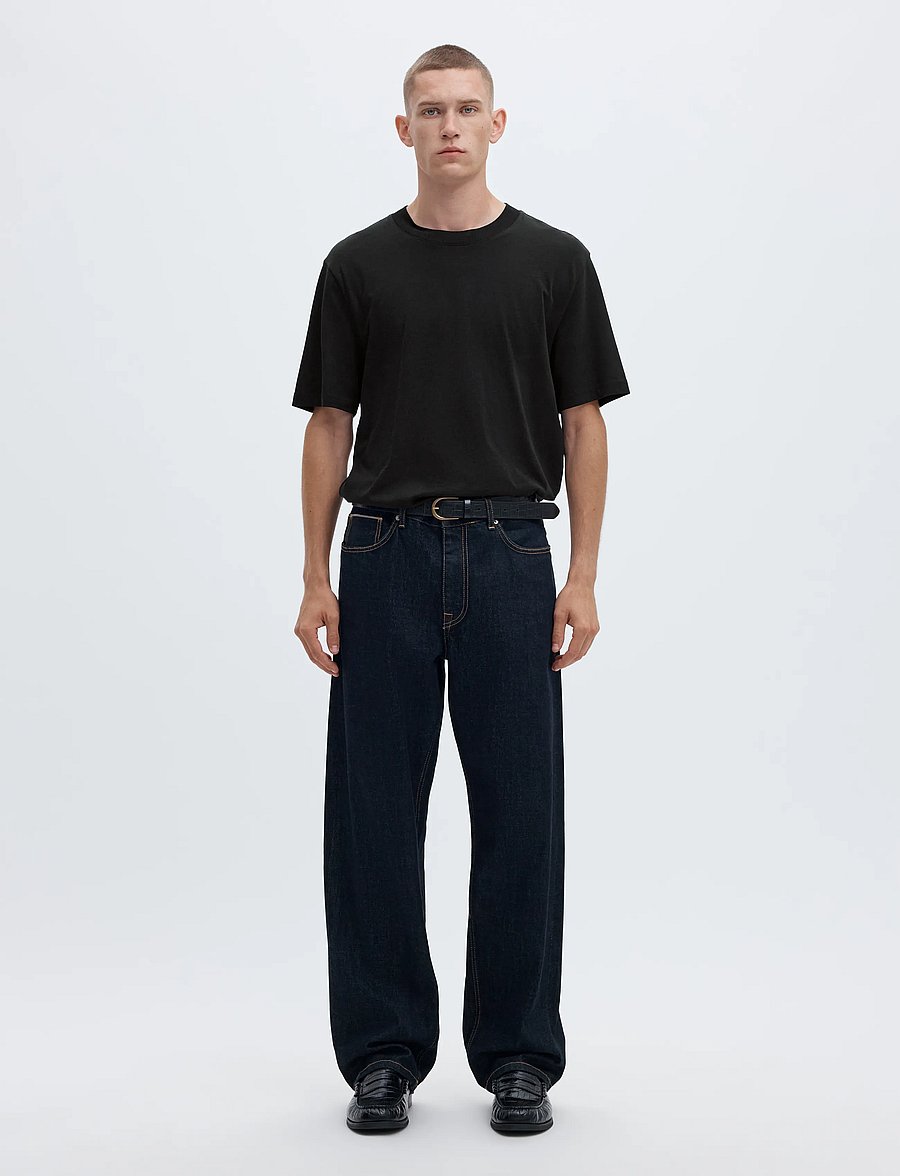 Selected - SLHCOLMAN SS O-NECK TEE NOOS - short-sleeved t-shirts - black - 4
