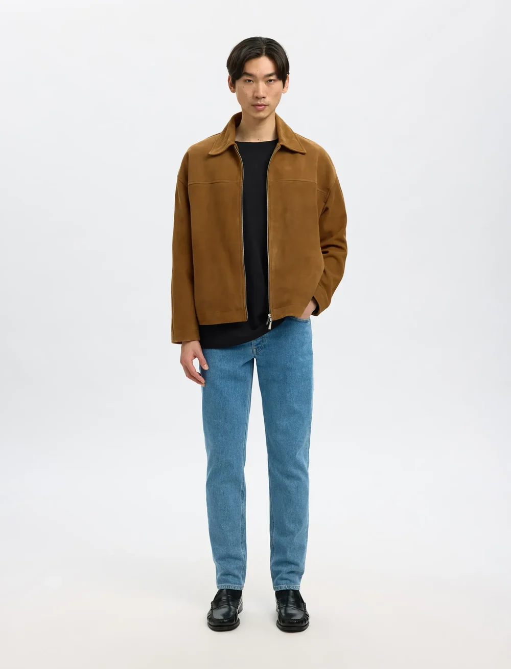 Selected - SLHCOLMAN SS O-NECK TEE NOOS - kurzärmelig - black - 5