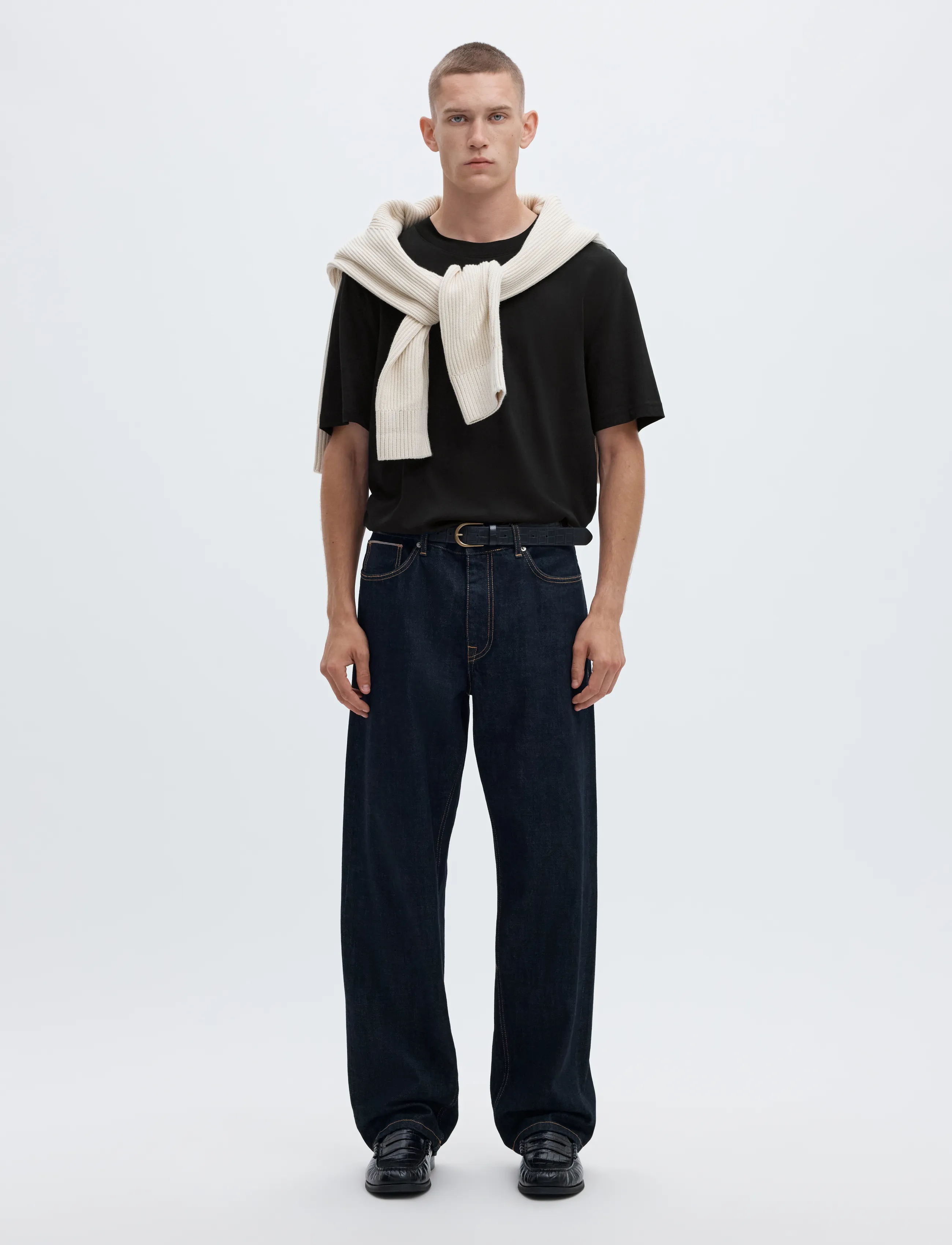 SELECTED Slmcolman Ss O-Neck Tee Noos t-shirts - bas herr – bild 5