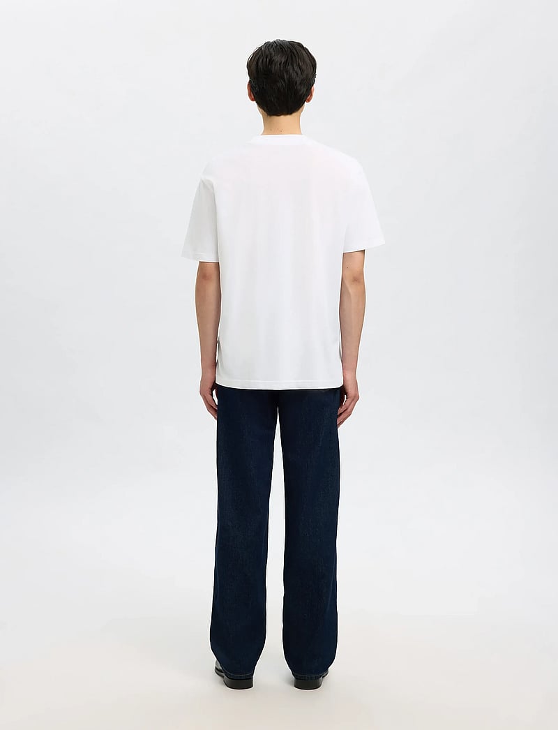 T-Shirt Uomo Selected Homme SS O-Neck In Cotone - Girocollo E Maniche Corte, Taglio Largo E Comodo Per L'Autunno