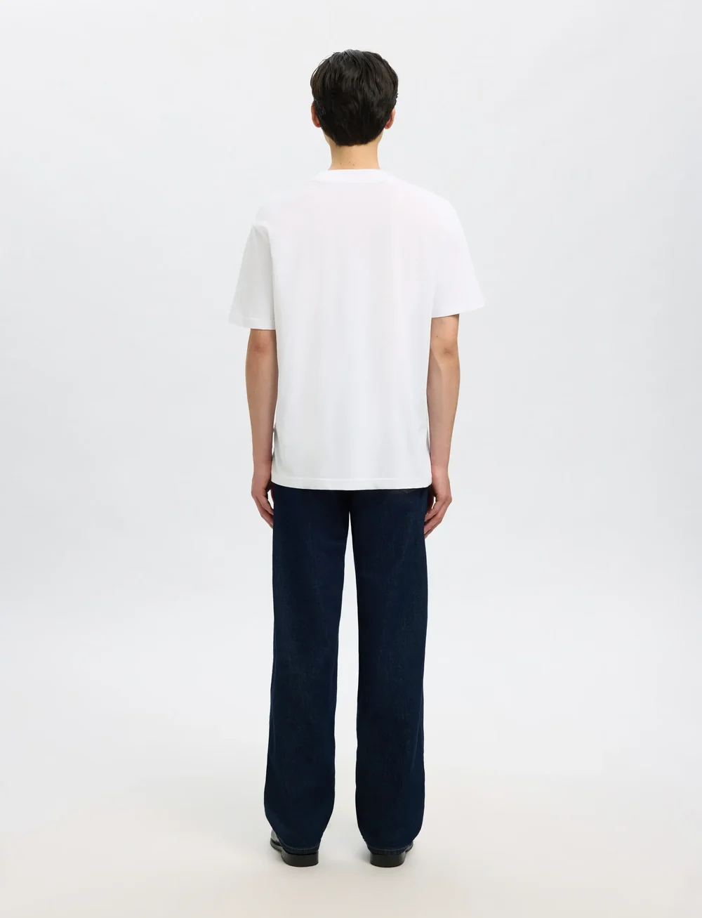 Selected - SLHCOLMAN SS O-NECK TEE NOOS - short-sleeved t-shirts - bright white - 3