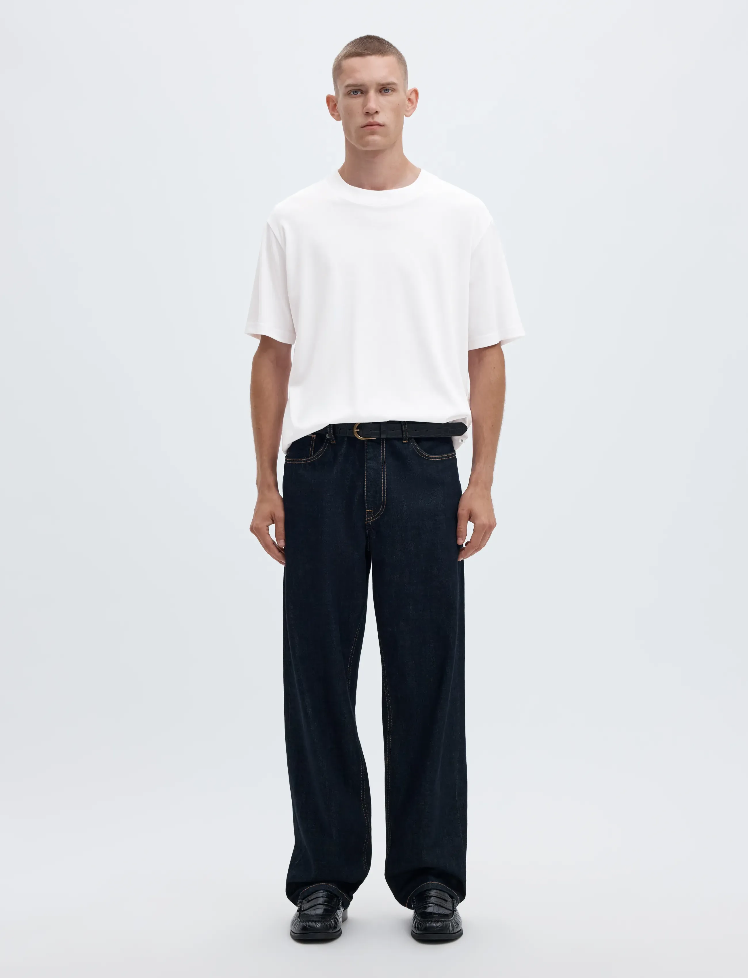 SELECTED Slmcolman Ss O-Neck Tee Noos t-shirts - bas herr – bild 3