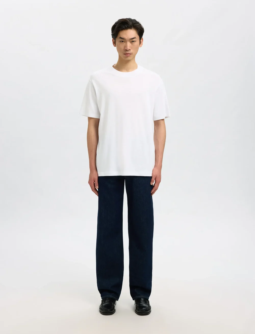 Selected - SLHCOLMAN SS O-NECK TEE NOOS - short-sleeved t-shirts - bright white - 4