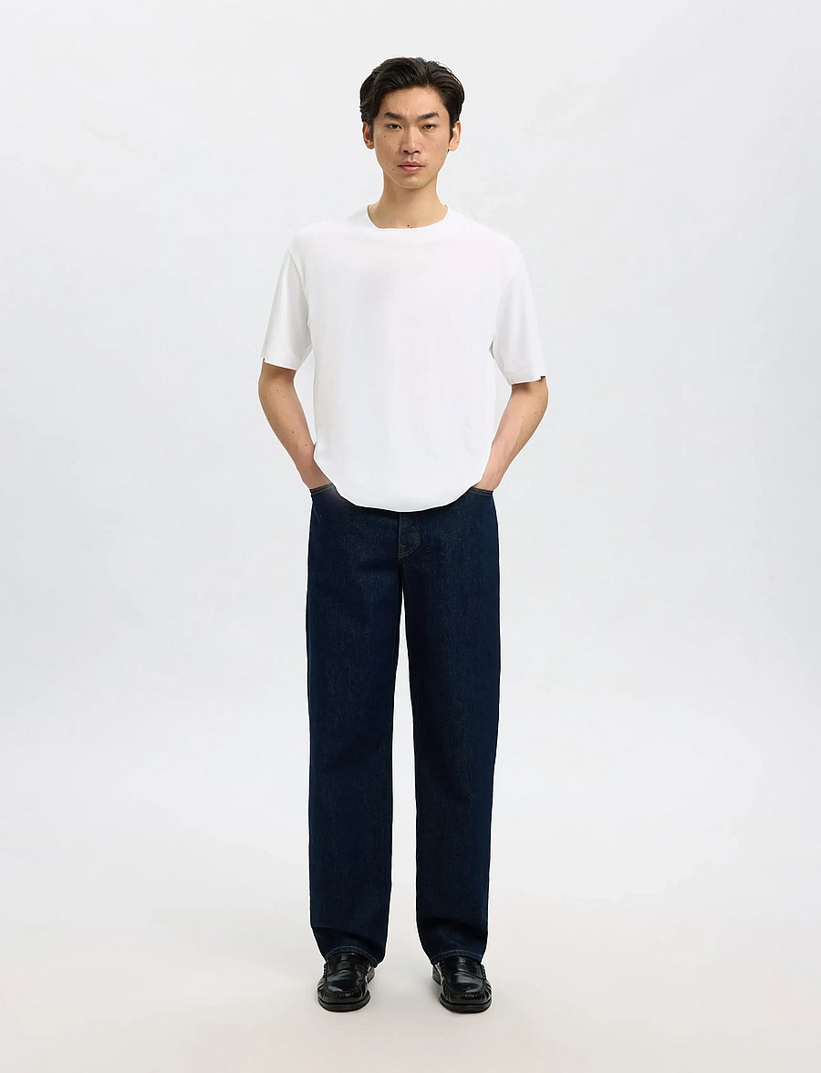 Selected - SLMCOLMAN SS O-NECK TEE NOOS - kurzärmelig - bright white - 5