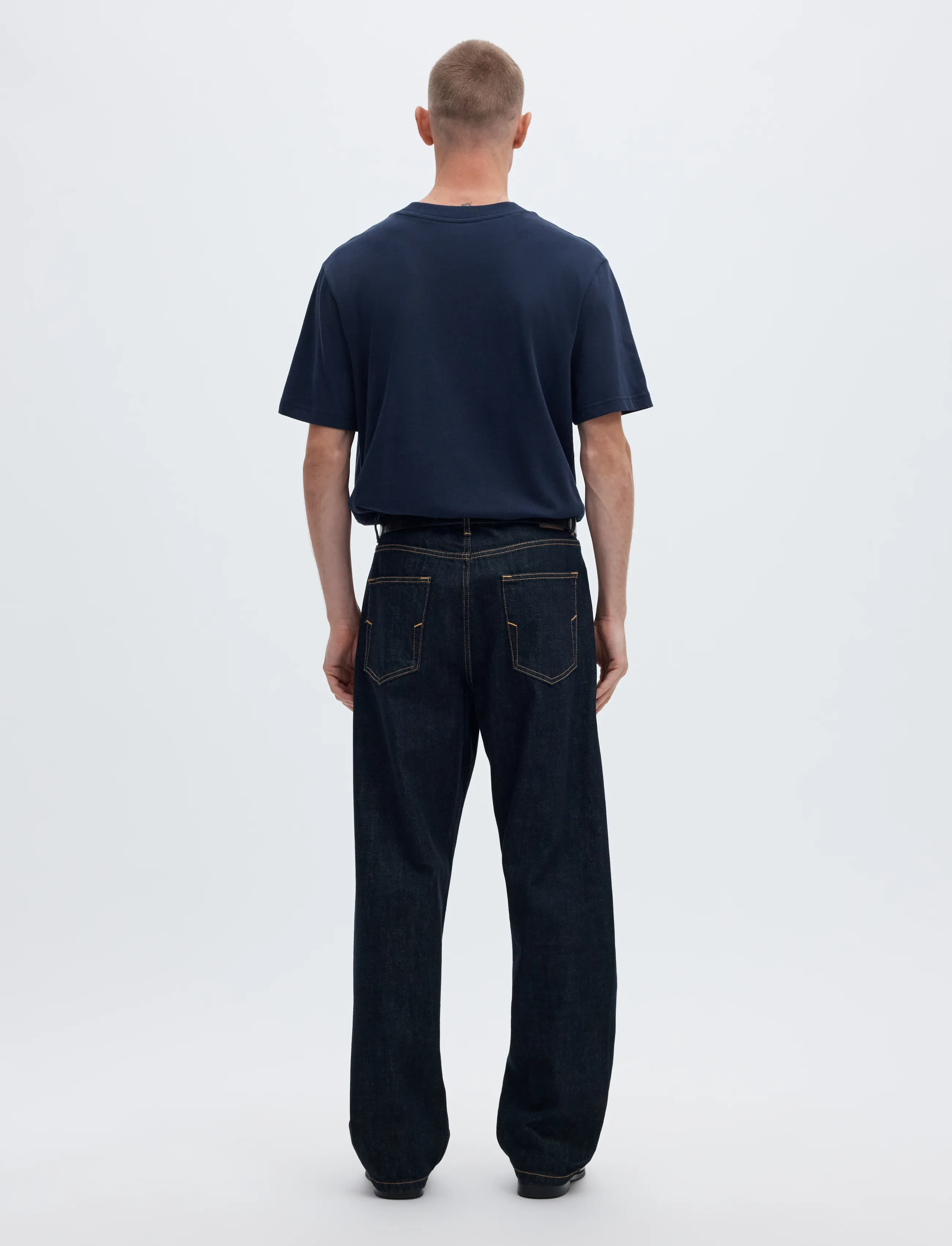 Selected - SLMCOLMAN SS O-NECK TEE NOOS - kortærmede t-shirts - navy blazer - 3