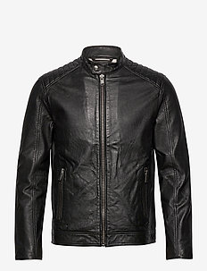 SLHICONIC RACER LEATHER JKT W, Selected Homme