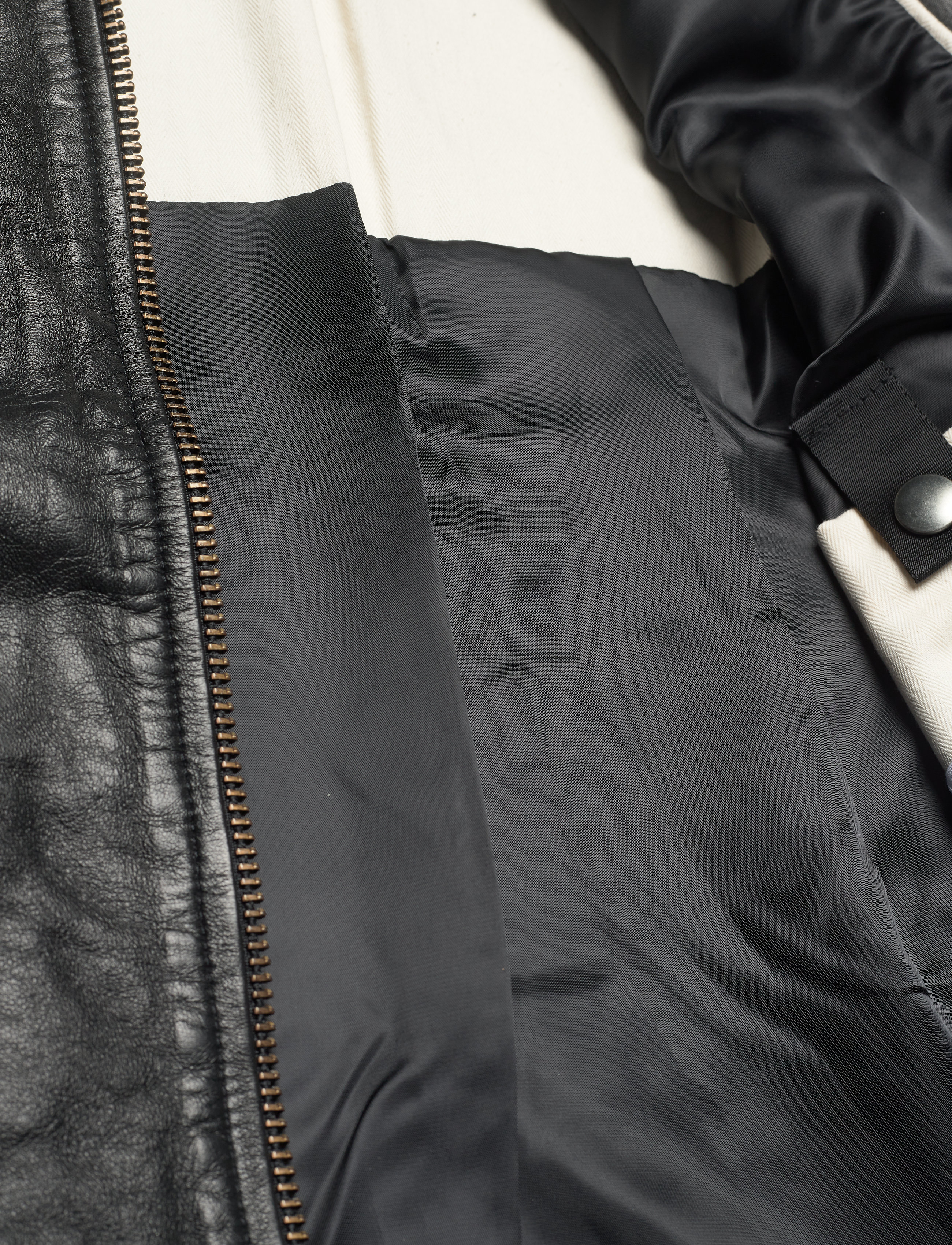 Selected Homme - SLHICONIC RACER LEATHER JKT W - black - 4