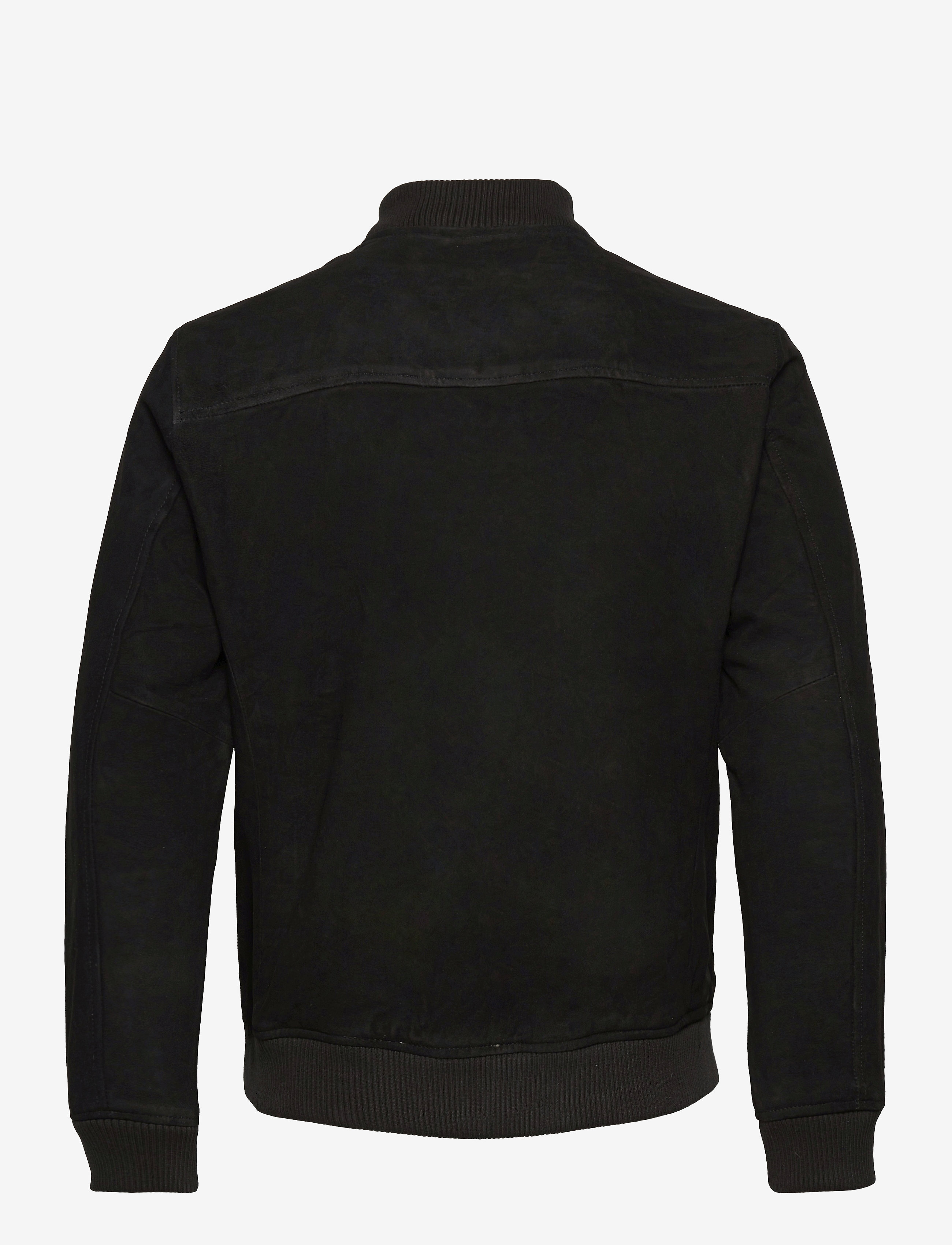 Selected Homme - SLHICONIC BOMBER SUEDE JKT W - black - 1