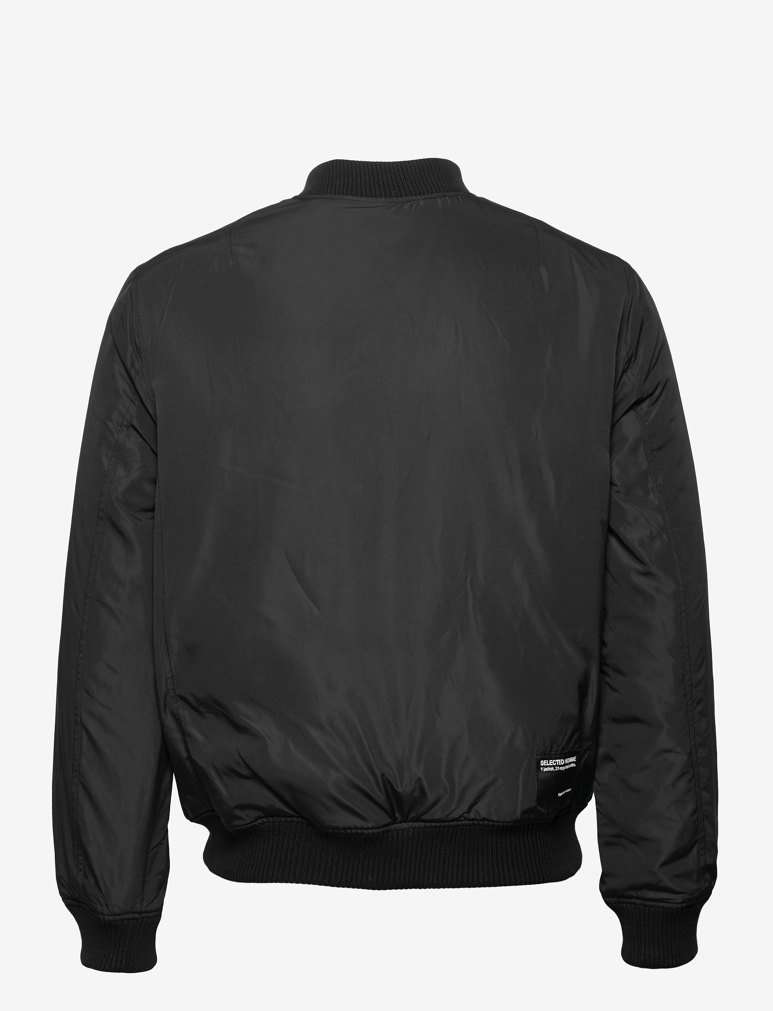 Selected Homme - SLHPLASTIC CHANGE BOMBER JKT W - black - 1