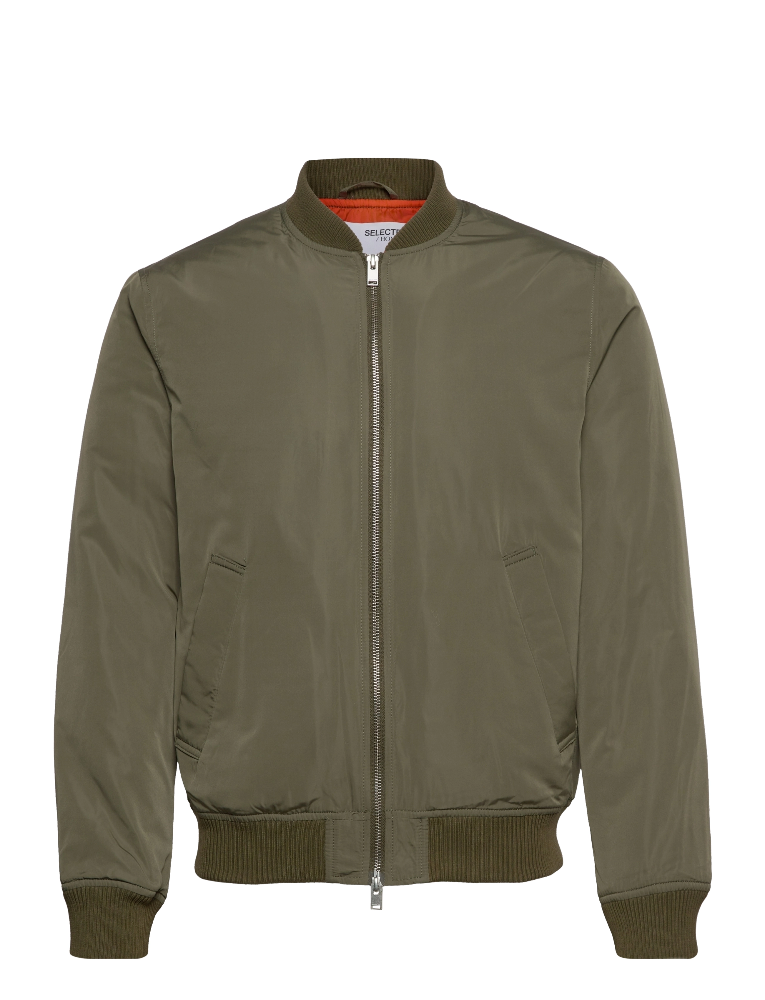Selected Homme - SLHPLASTIC CHANGE BOMBER JKT W - dusty olive - 0