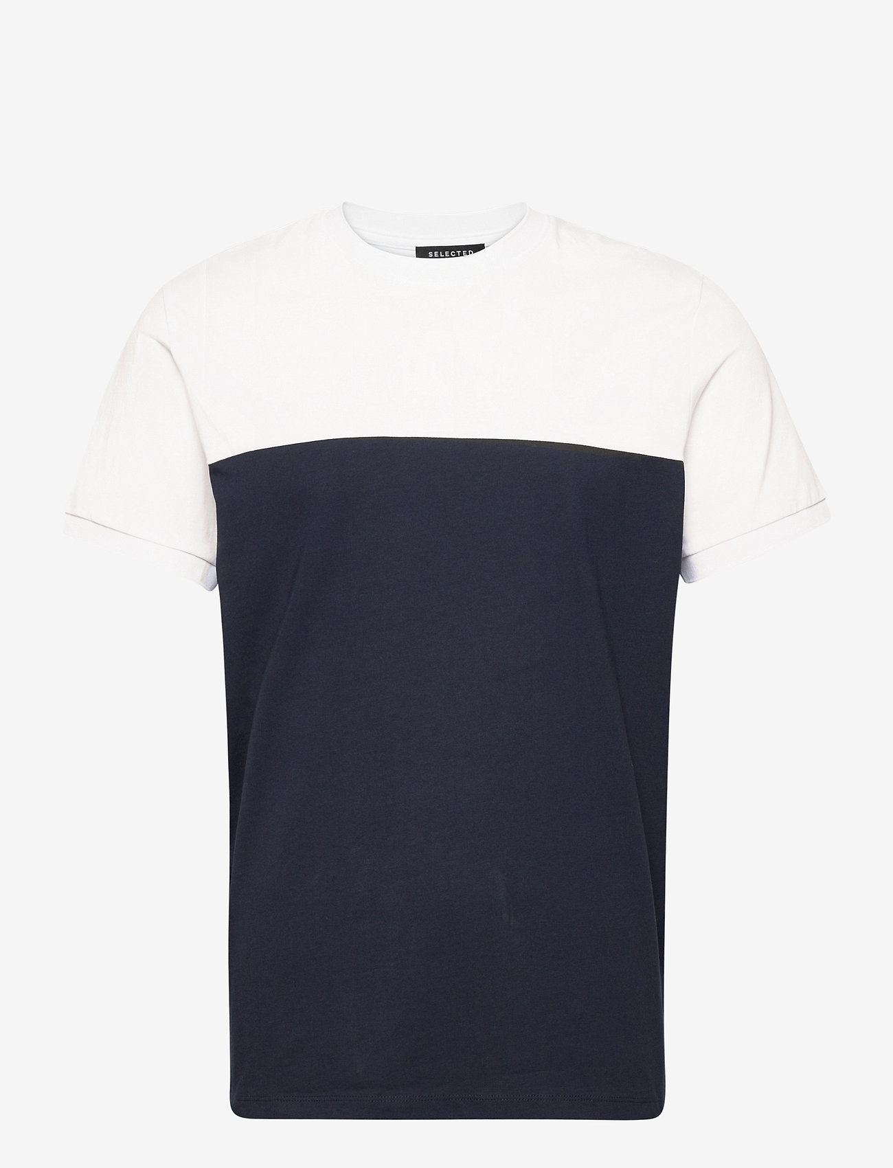 Selected Homme - SLHCLARENCE SS O-NECK TEE B EX - sky captain - 0