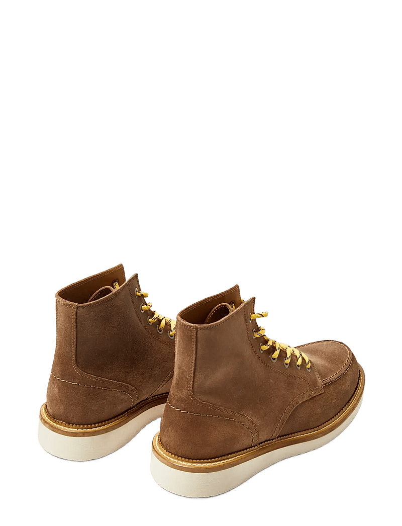Selected - SLHTEO NEW SUEDE MOC-TOE BOOT - støvler med snøre - soft silt - 1
