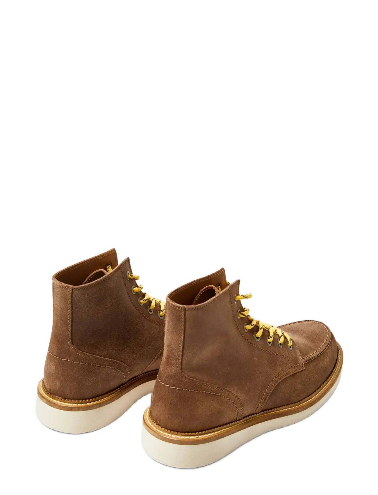 Selected - SLHTEO NEW SUEDE MOC-TOE BOOT - bottes lacées - soft silt - 1