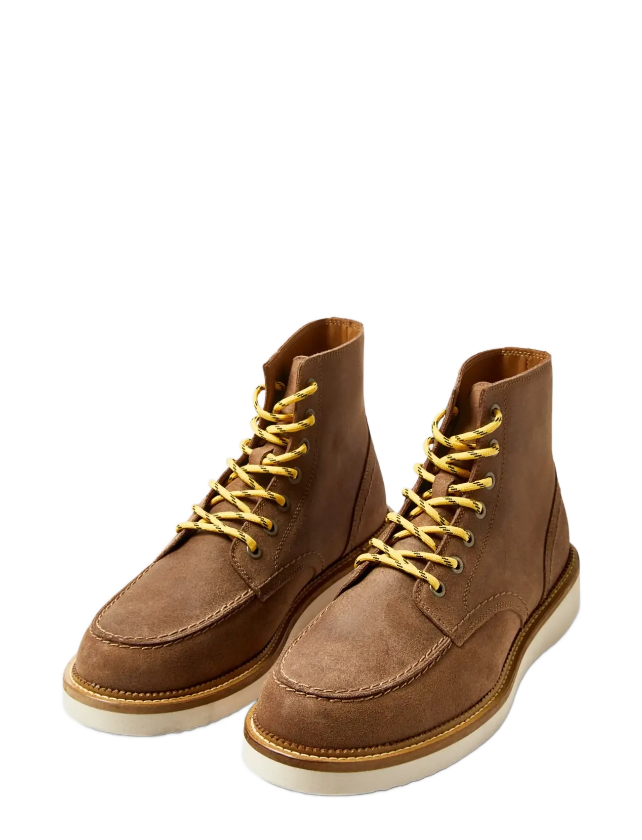 Selected - SLHTEO NEW SUEDE MOC-TOE BOOT - bottes lacées - soft silt - 2