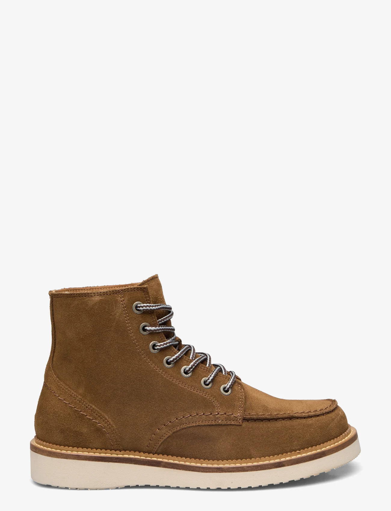 Selected Homme - SLHTEO NEW SUEDE MOC-TOE BOOT B - suvarstomieji batai - tobacco brown - 1