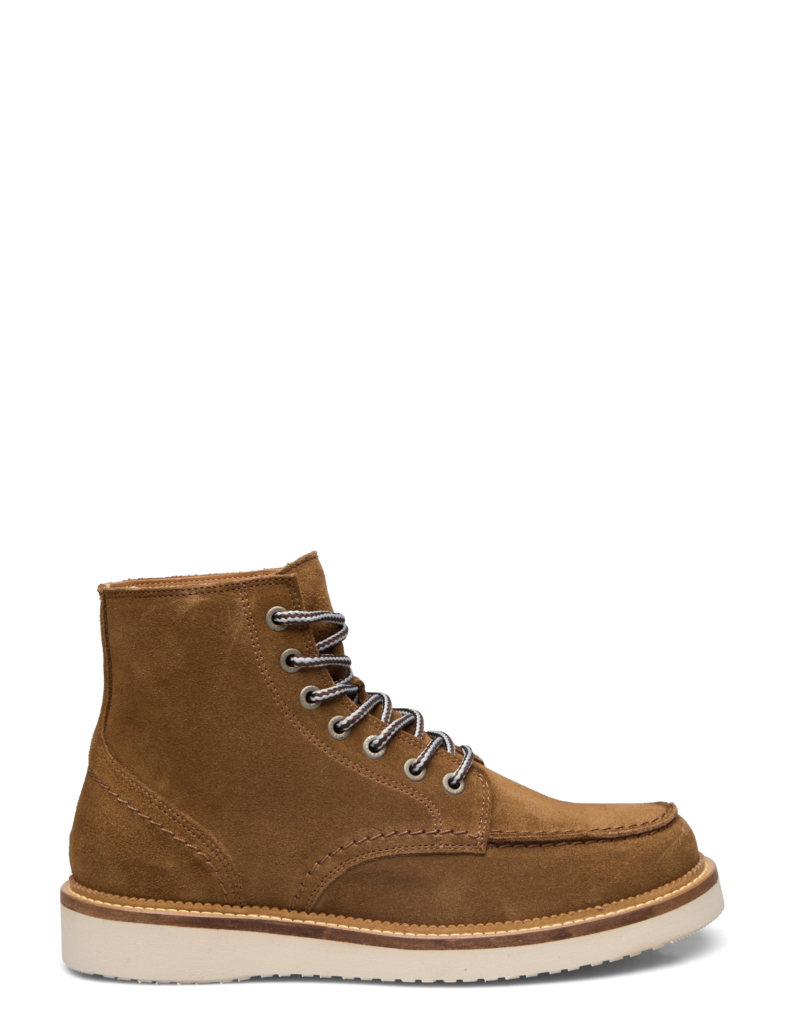 Selected - SLHTEO NEW SUEDE MOC-TOE BOOT - støvler med snøre - tobacco brown - 1