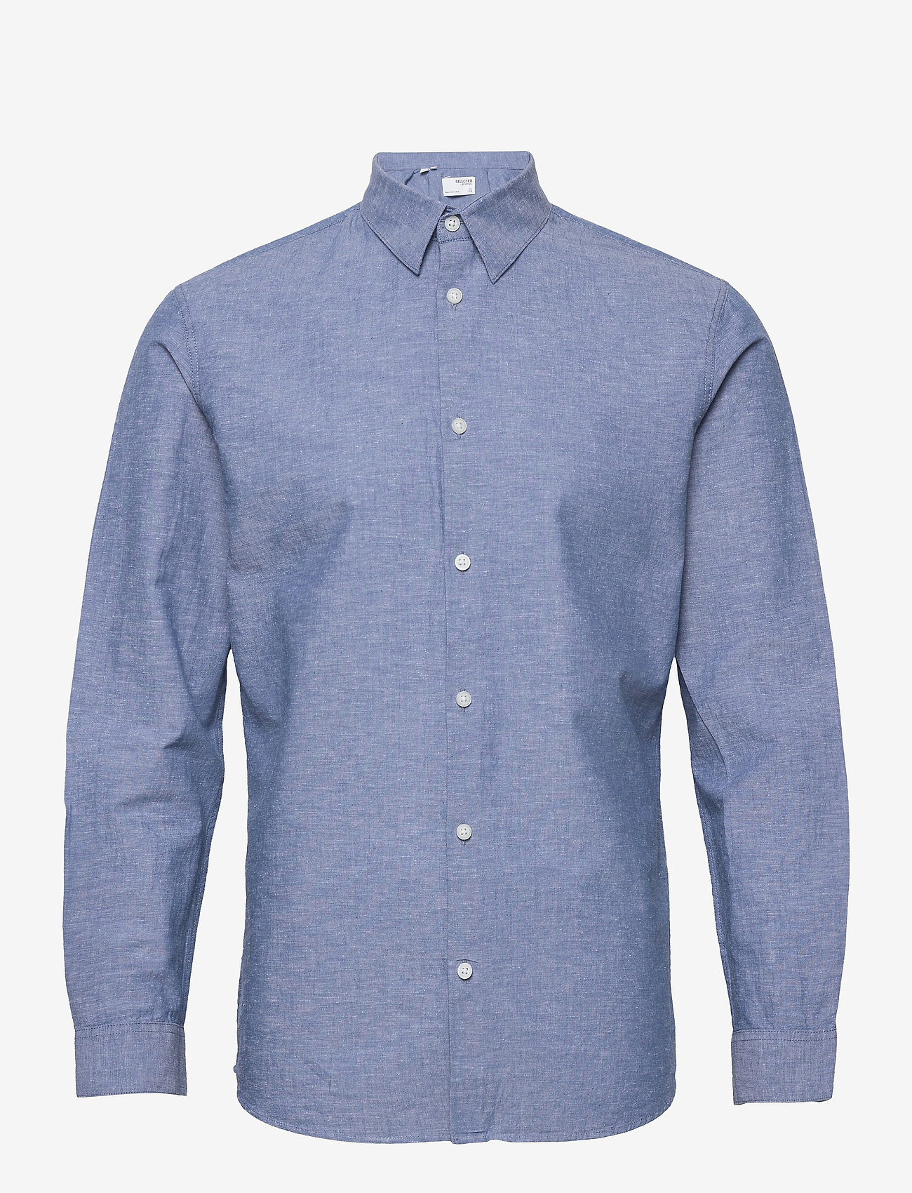 Selected Homme - SLHSLIM-SUN SHIRT LS NOOS - chemises de lin - medium blue denim - 1