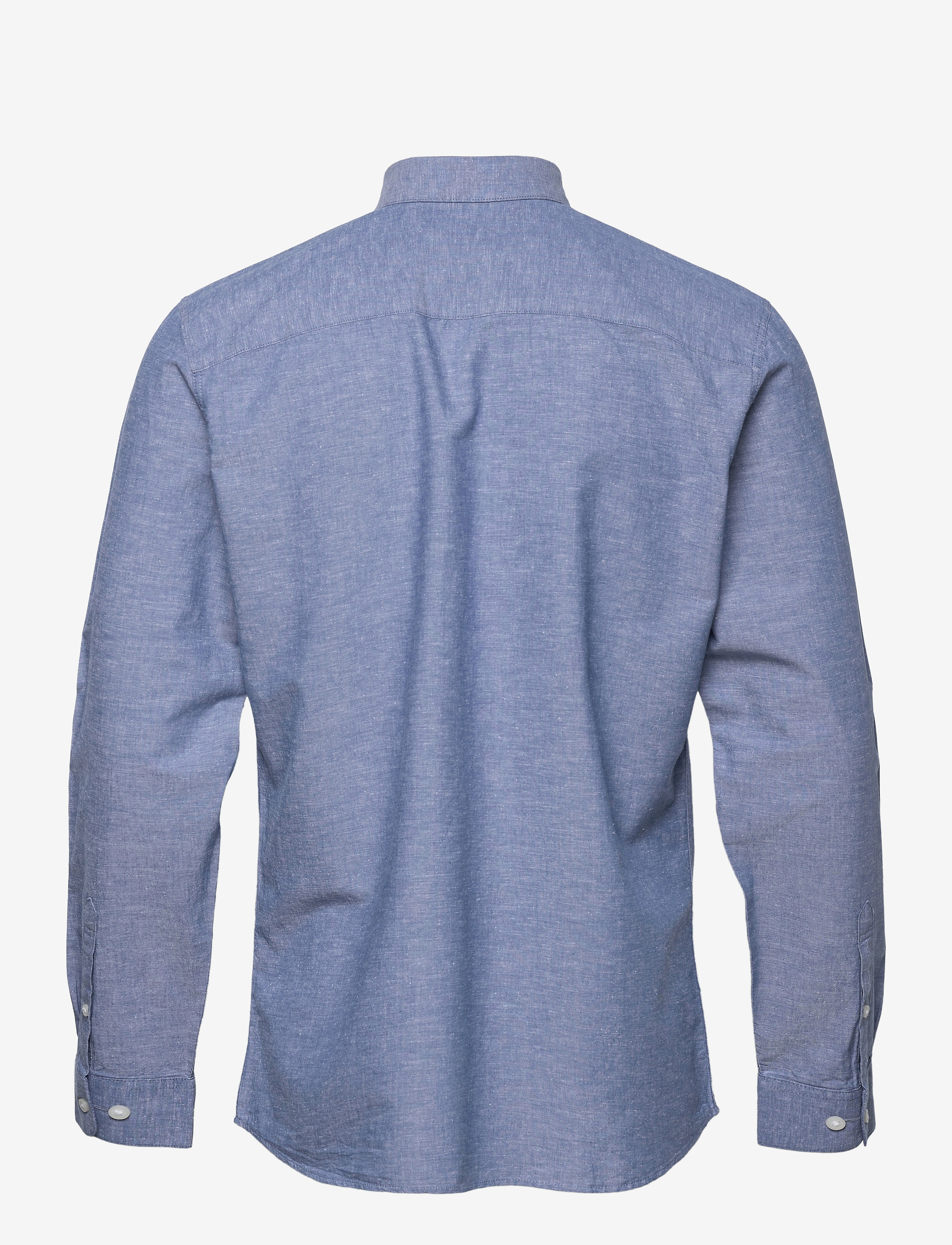 Selected - SLHSLIMNEW-LINEN SHIRT LS W - medium blue denim - 2