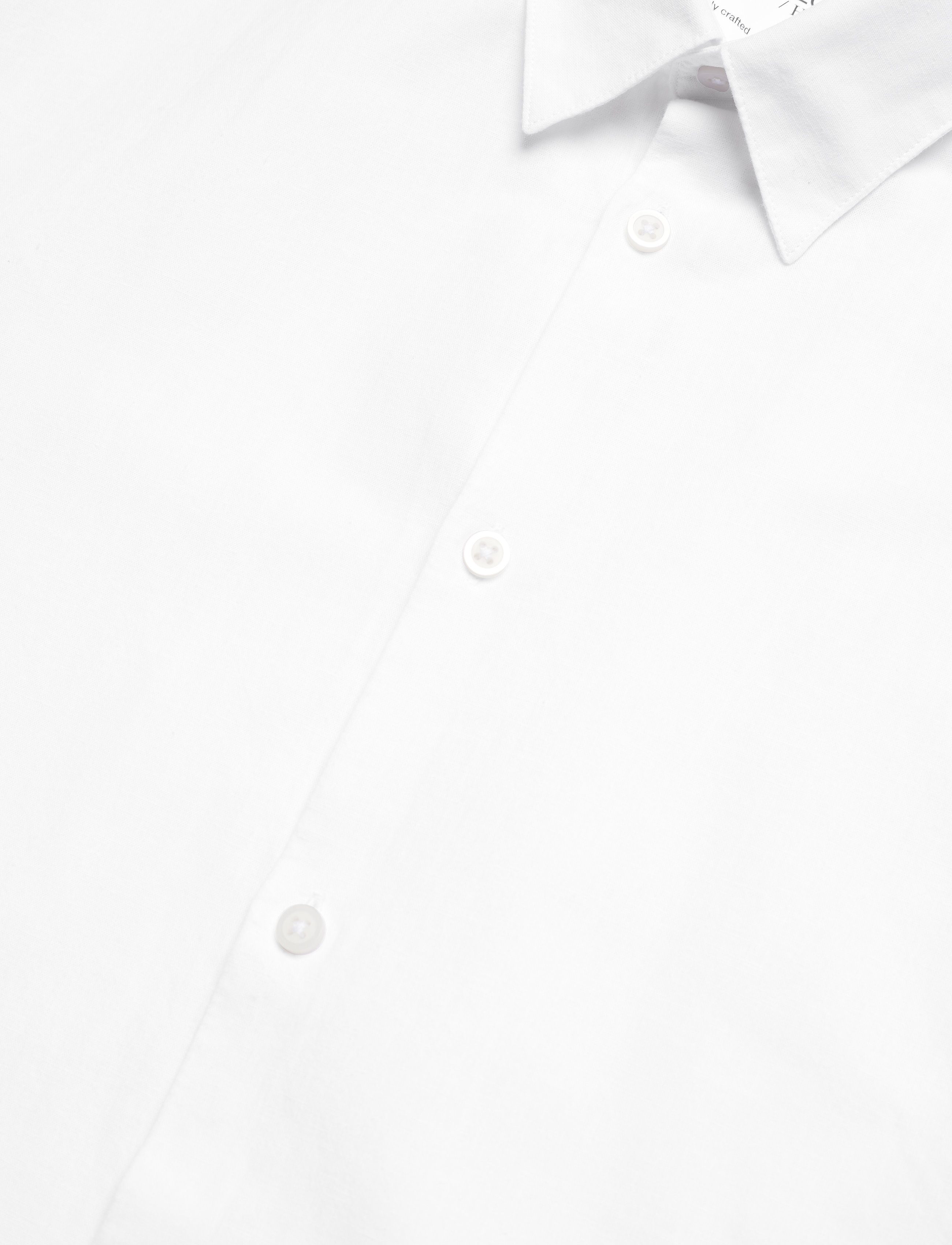 Selected - SLHSLIMNEW-LINEN SHIRT LS W - white - 3