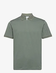 Selected Homme - SLHFAVE ZIP SS POLO NOOS - die niedrigsten preise - agave green - 0