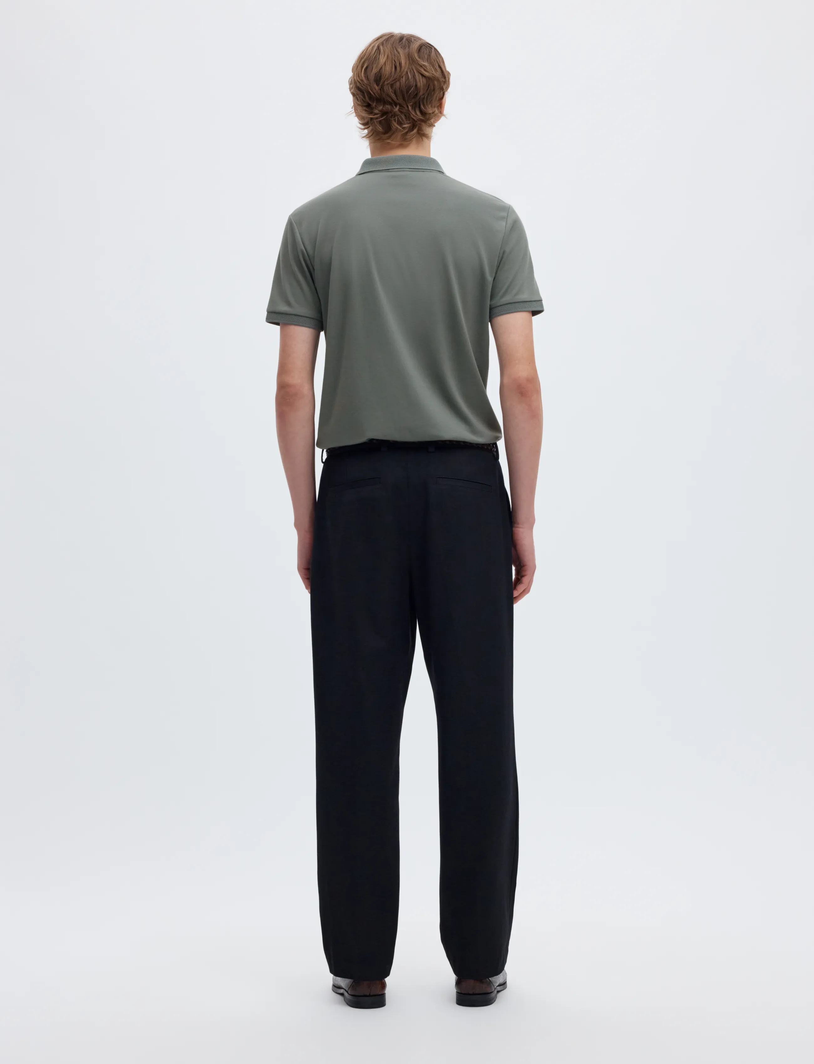 Selected - SLMFAVE ZIP SS POLO NOOS - kurzärmelig - agave green - 2