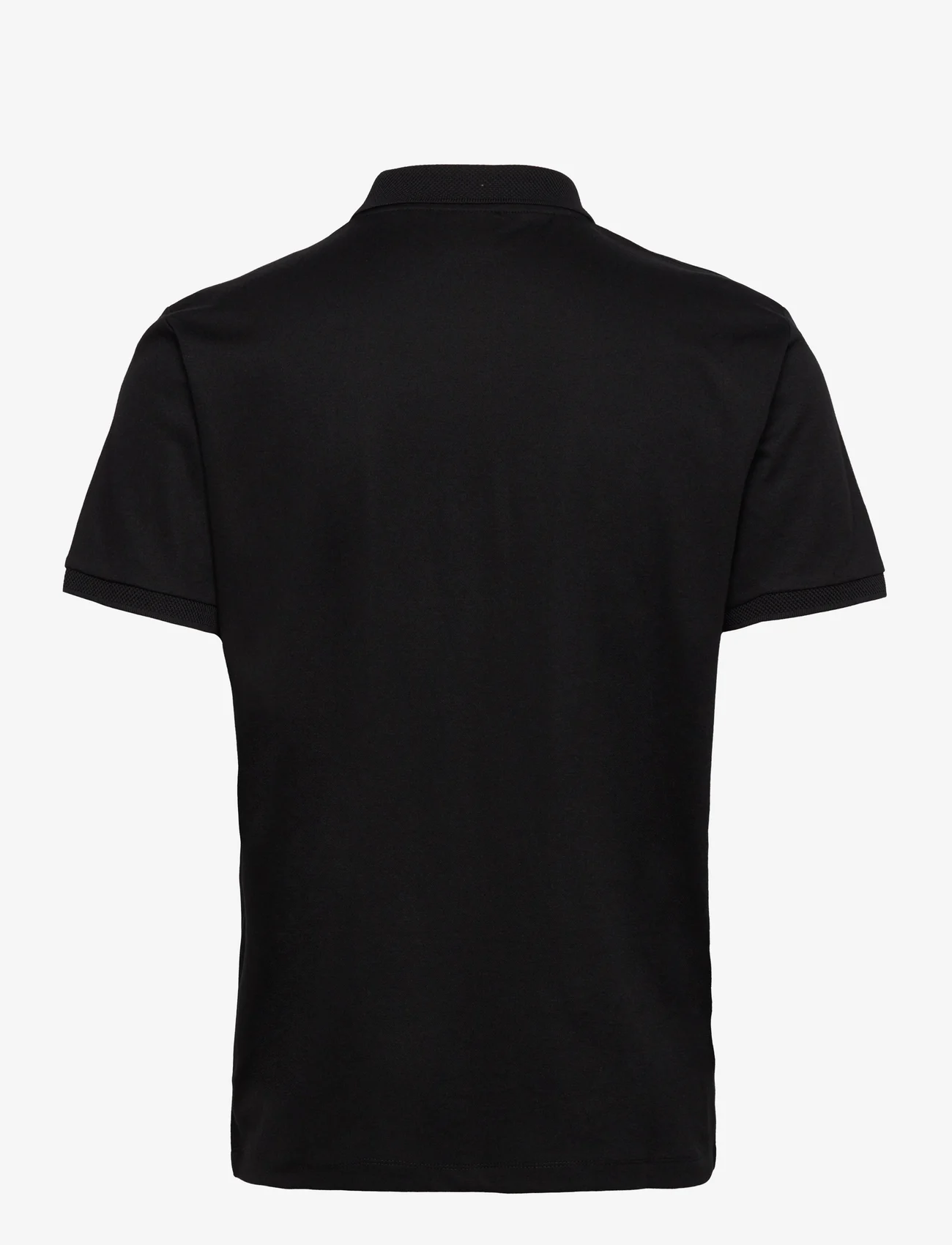 Selected Homme - SLHFAVE ZIP SS POLO NOOS - polo shirts - black - 1