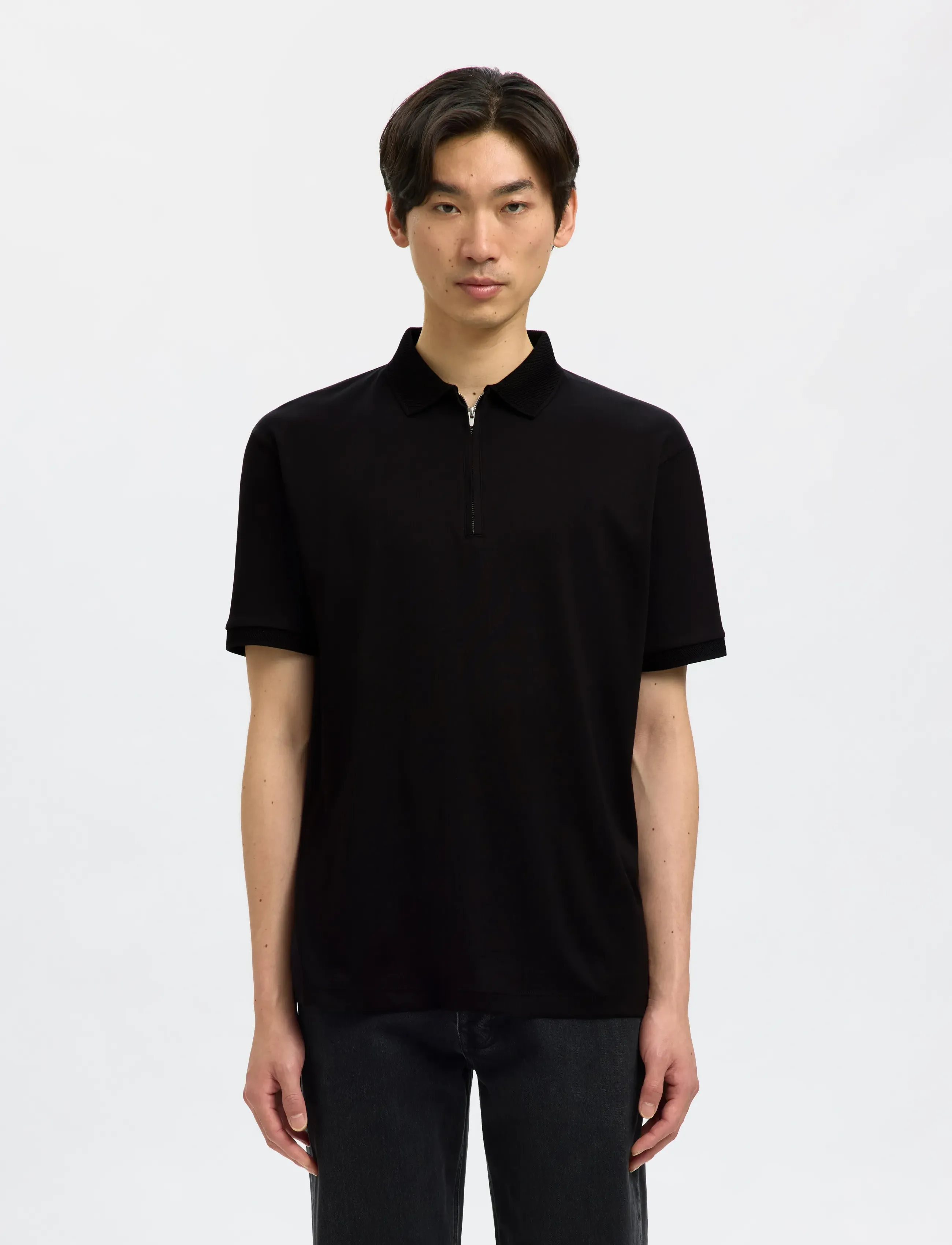 Slmfave Zip Ss Polo Noos