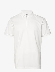 Selected Homme - SLHFAVE ZIP SS POLO NOOS - lowest prices - cloud dancer - 0