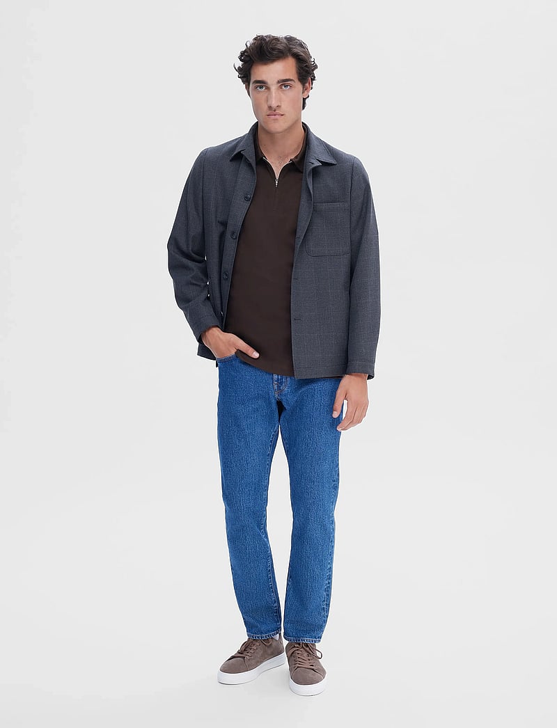 Selected - SLHFAVE ZIP SS POLO - kortärmade pikéer - demitasse - 4