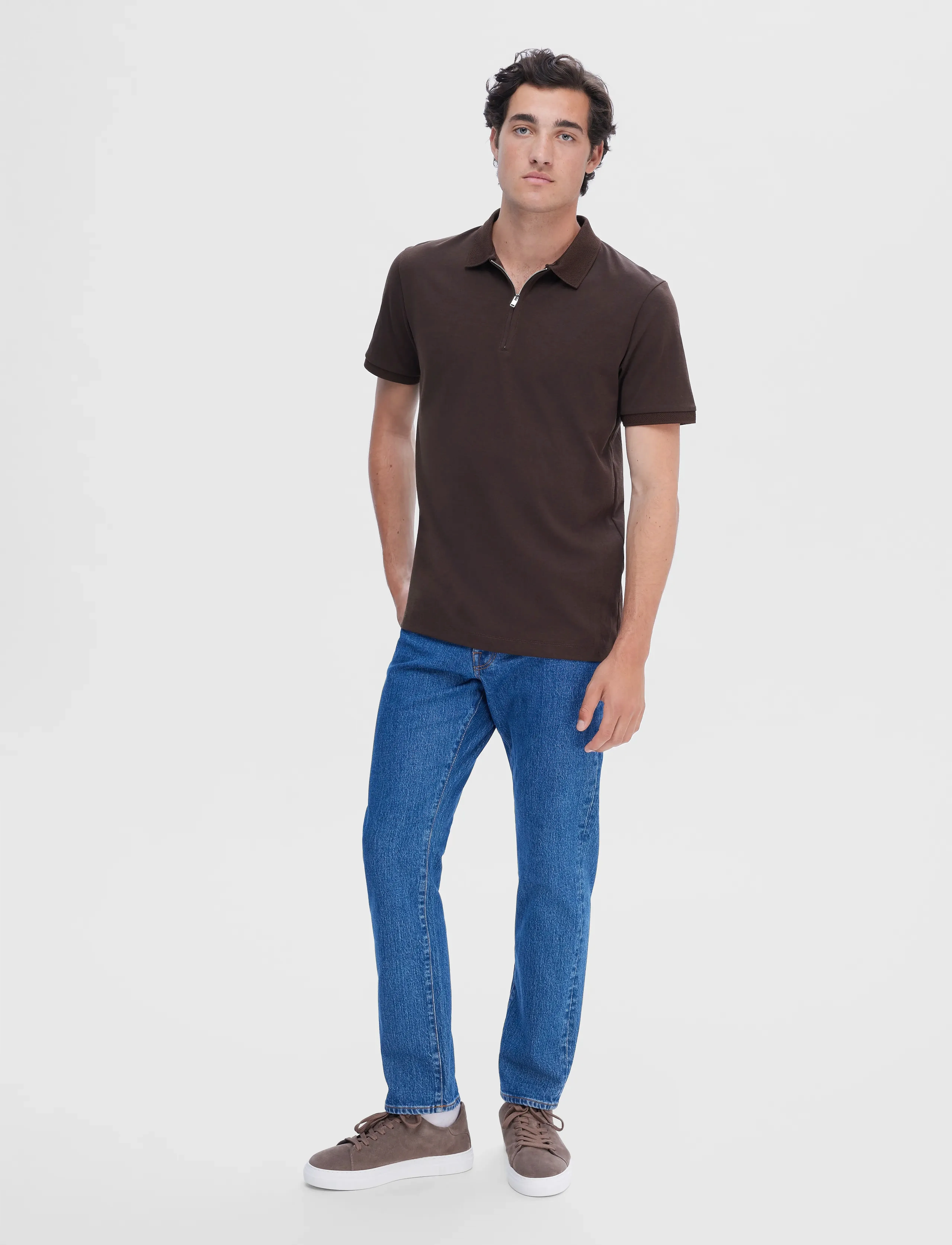 Slmfave Zip Ss Polo Noos 5