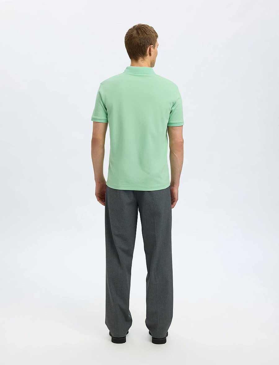 Selected - SLMFAVE ZIP SS POLO NOOS - kurzärmelig - hemlock - 2