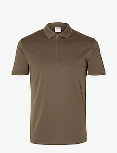 SLHFAVE ZIP SS POLO NOOS, Selected Homme