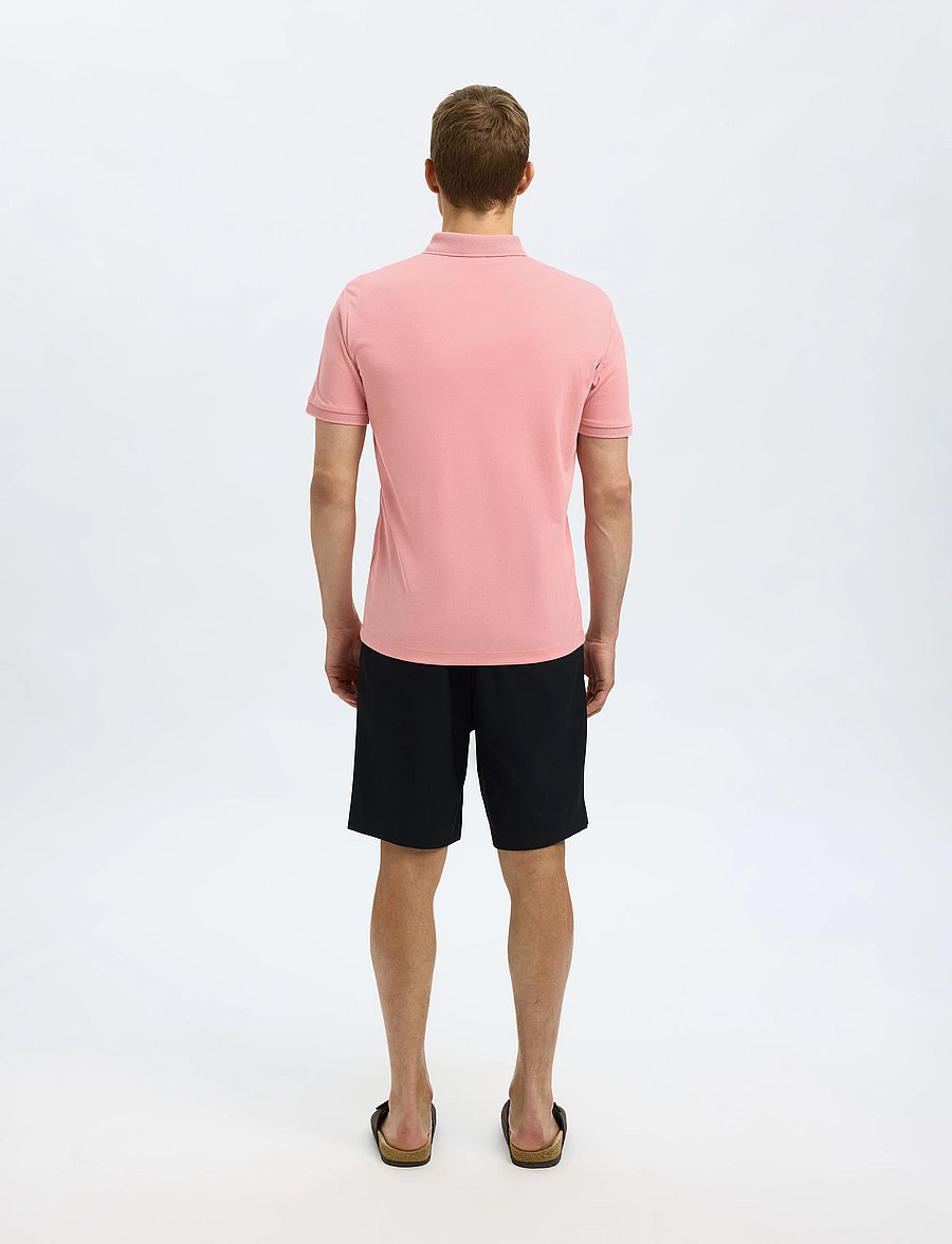 Selected - SLMFAVE ZIP SS POLO NOOS - kurzärmelig - rose tan - 2