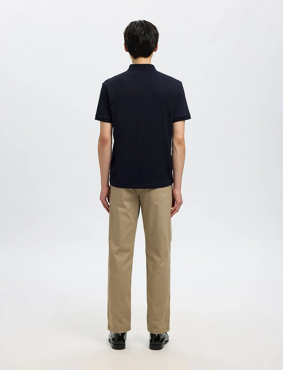 Selected - SLMFAVE ZIP SS POLO NOOS - kurzärmelig - sky captain - 3
