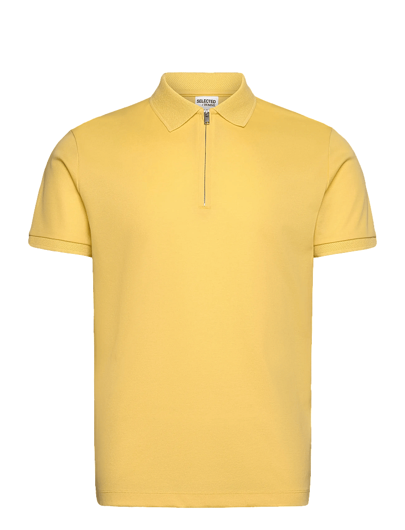 Selected - SLHFAVE ZIP SS POLO NOOS - kortærmede poloer - sundress - 0