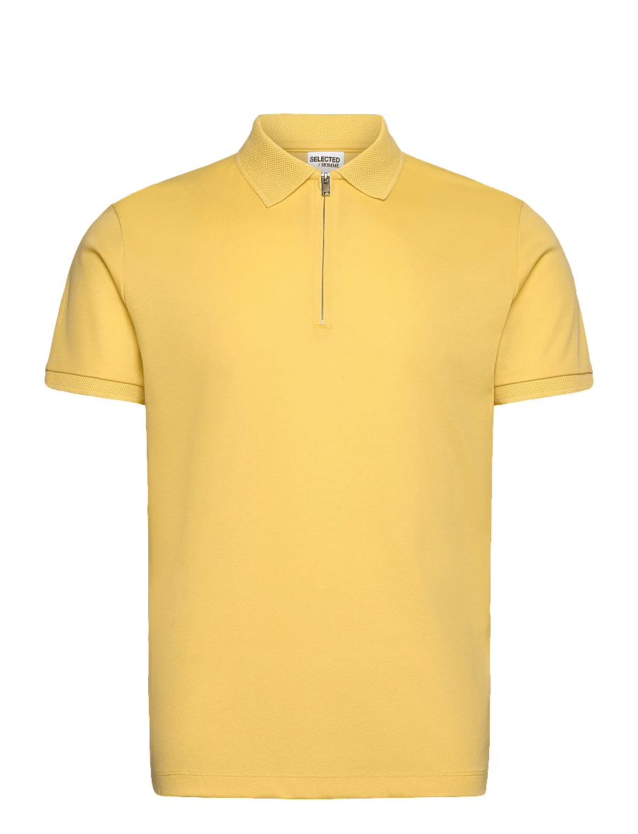 Selected - SLMFAVE ZIP SS POLO NOOS - kurzärmelig - sundress - 0