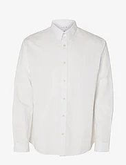 Selected Homme - SLHREGNEW-LINEN SHIRT LS CLASSIC - linnen overhemden - bright white - 0