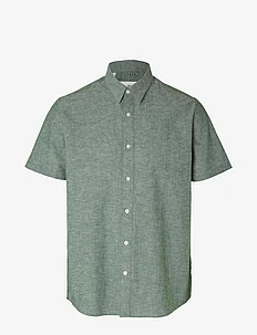 SLHREGNEW-LINEN SHIRT SS CLASSIC, Selected Homme