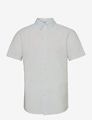 SLHREGNEW-LINEN SHIRT SS CLASSIC - WHITE