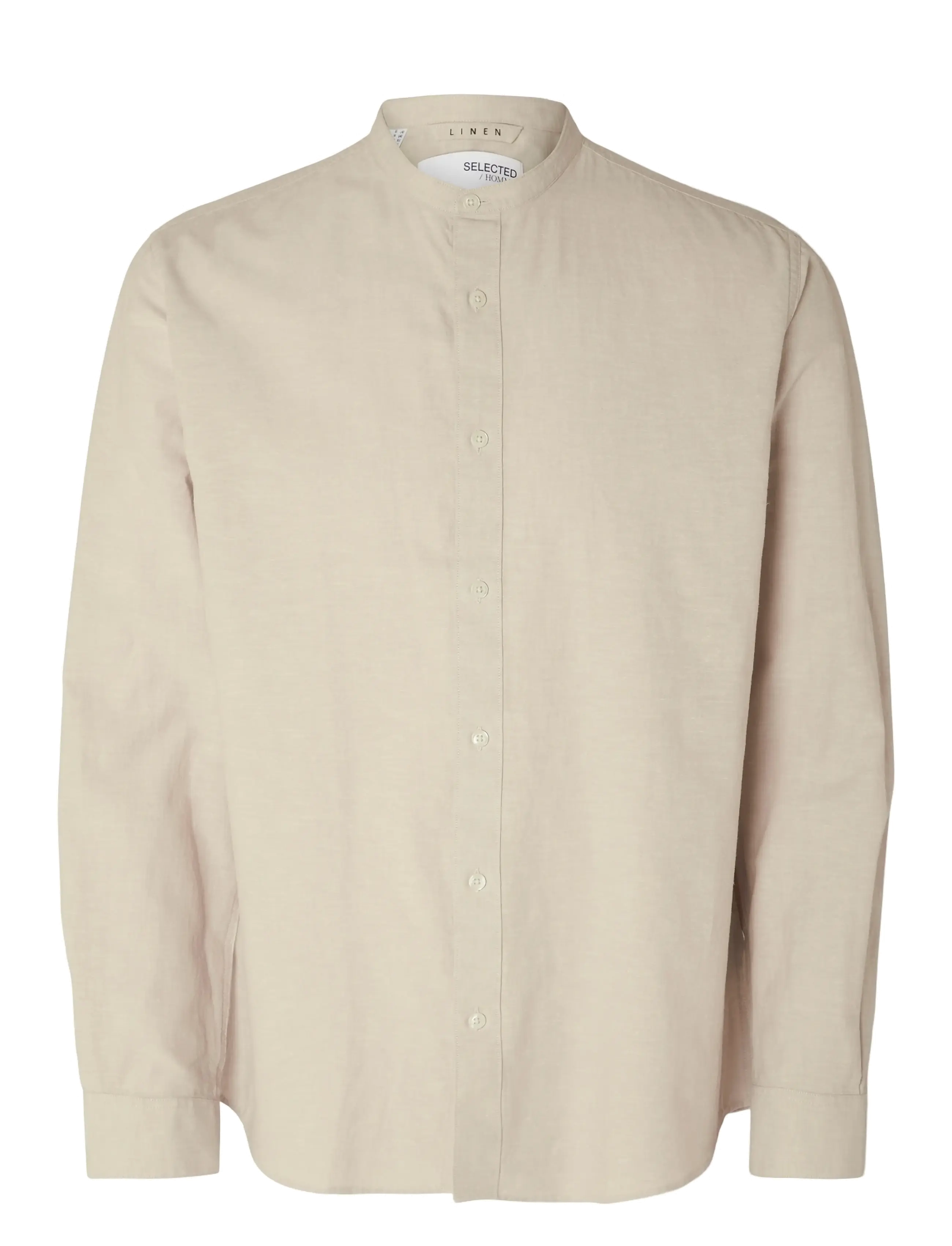 Selected SLHREGSUN SHIRT LS BAND - Basic skjorter - PURE CASHMERE / beige