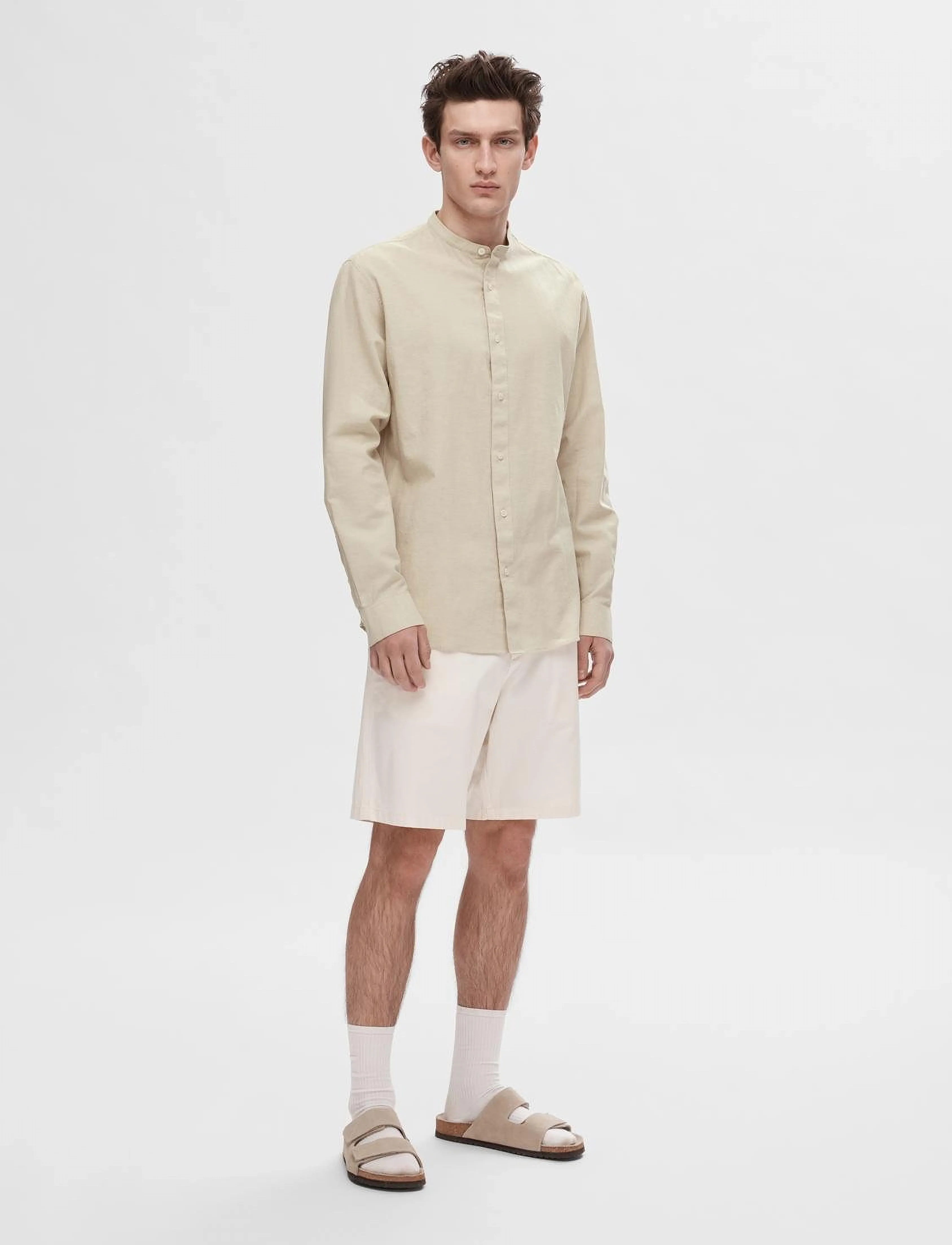 Selected - SLHREGSUN SHIRT LS BAND - pure cashmere - 3