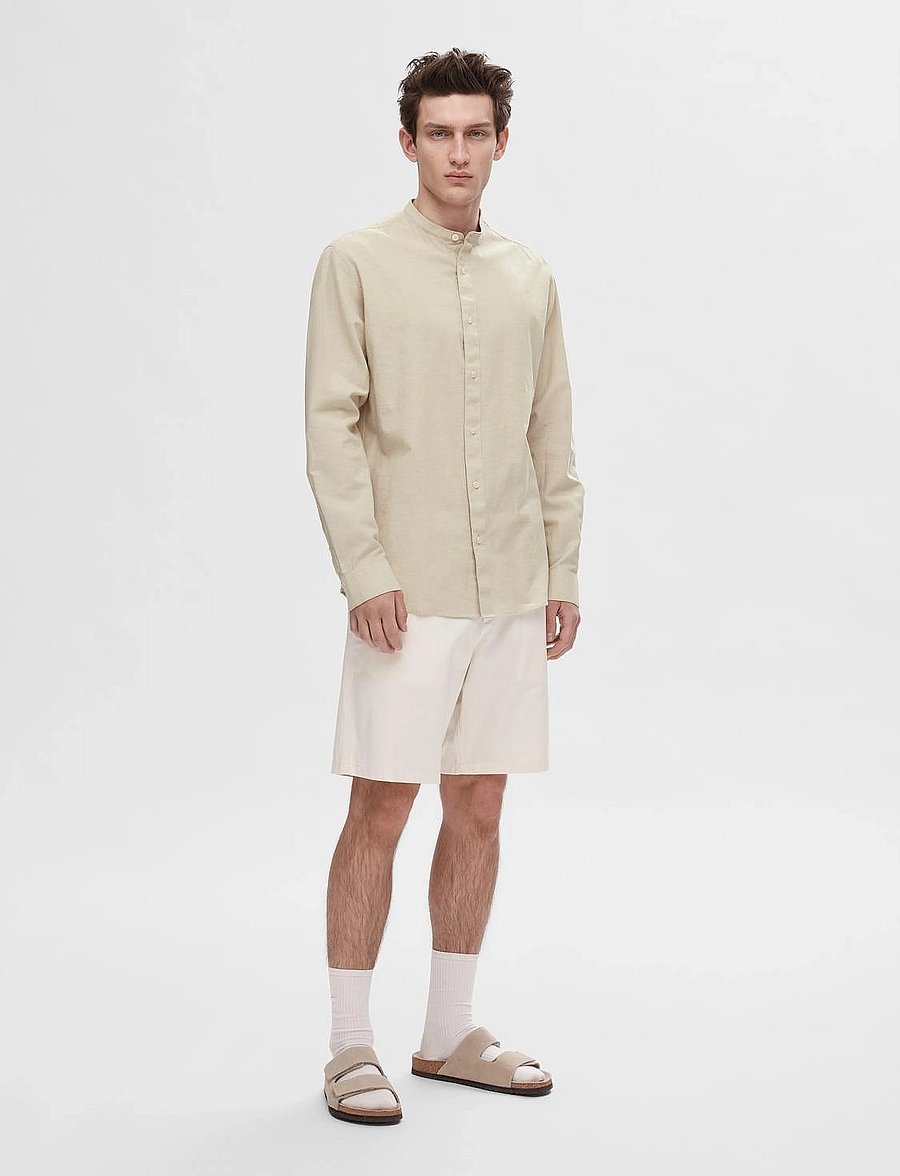 Selected - SLHREGSUN SHIRT LS BAND - pure cashmere - 3