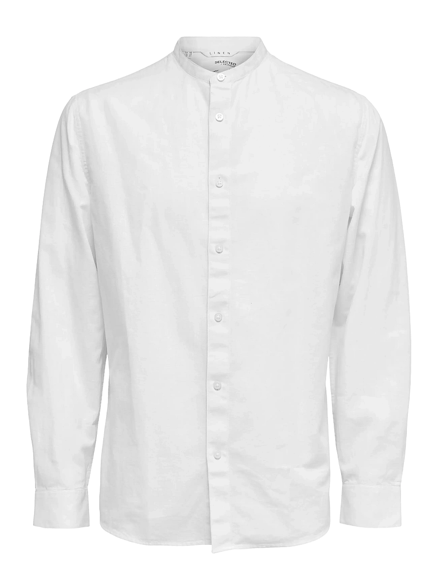Selected - SLHREGSUN SHIRT LS BAND - white - 1