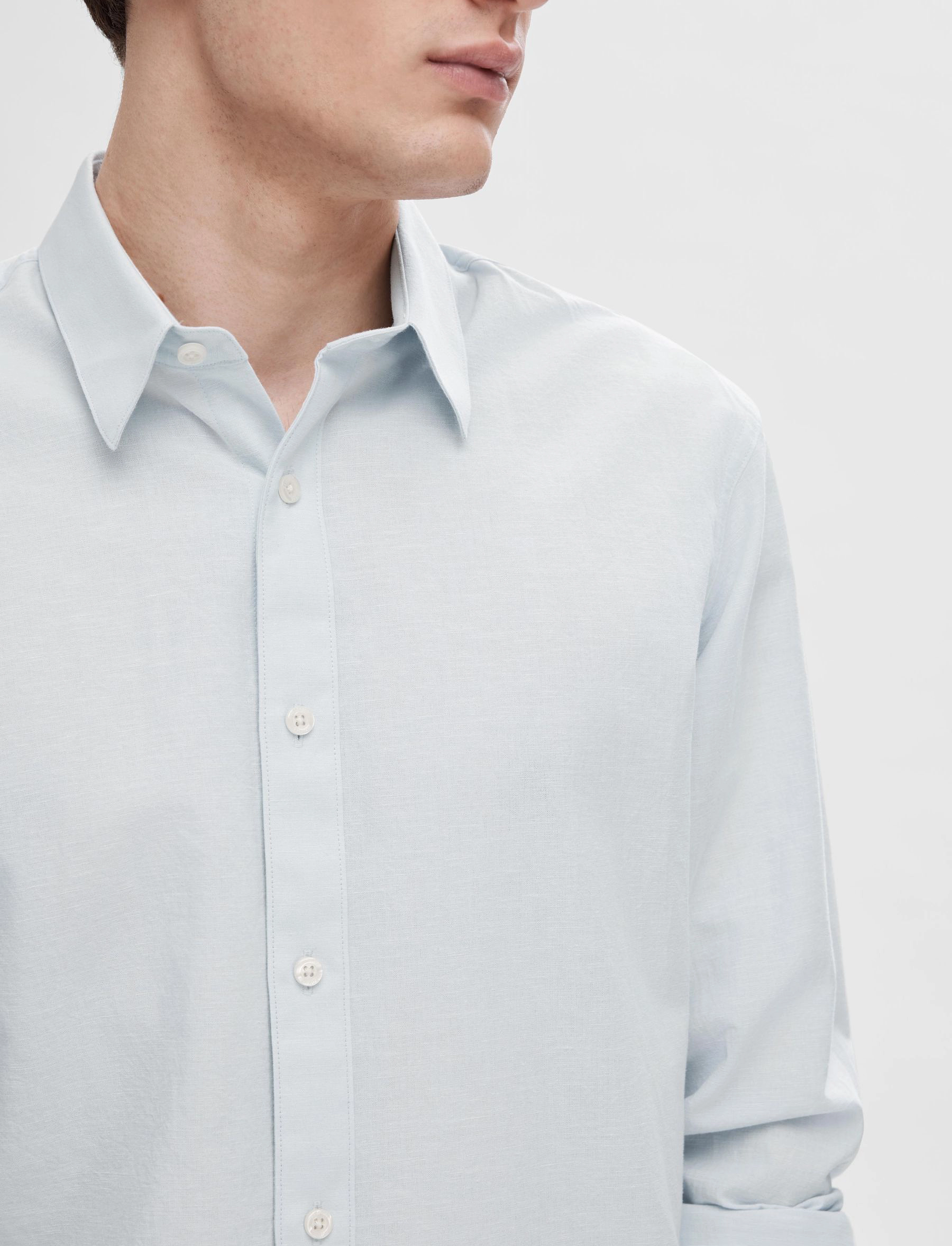 Selected Homme - SLHSLIMSUN SHIRT LS CLASSIC - skyway - 4