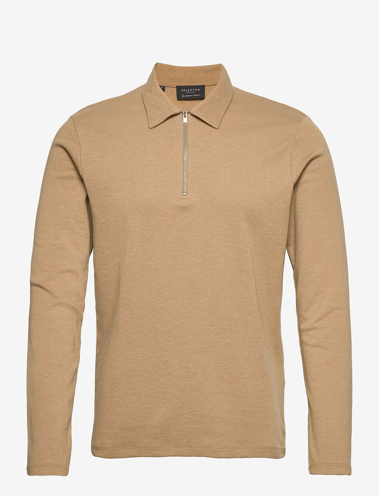 Selected Homme - SLHJASON ZIP LS POLO B EX - kelp - 0