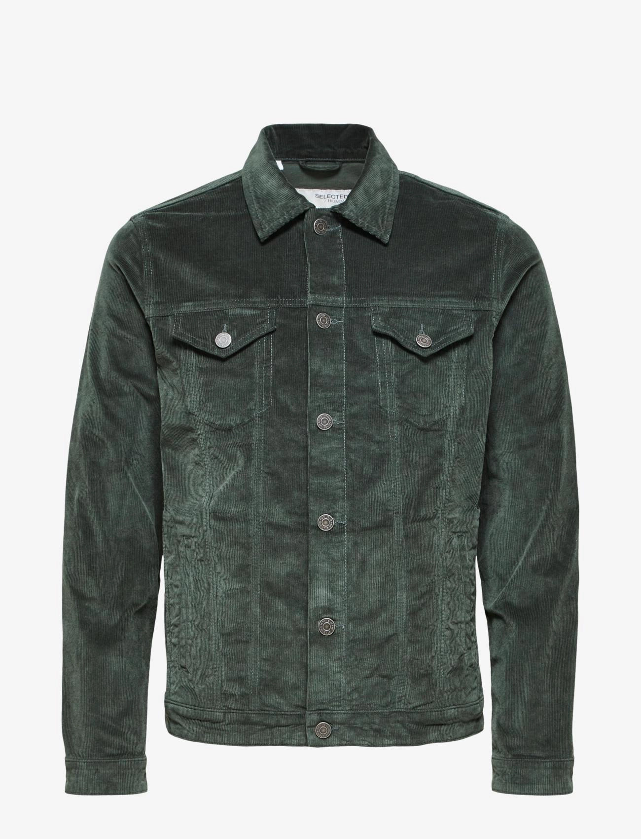 Selected Homme - SLHJEPPE CORDUROY JACKET M - deep forest - 0