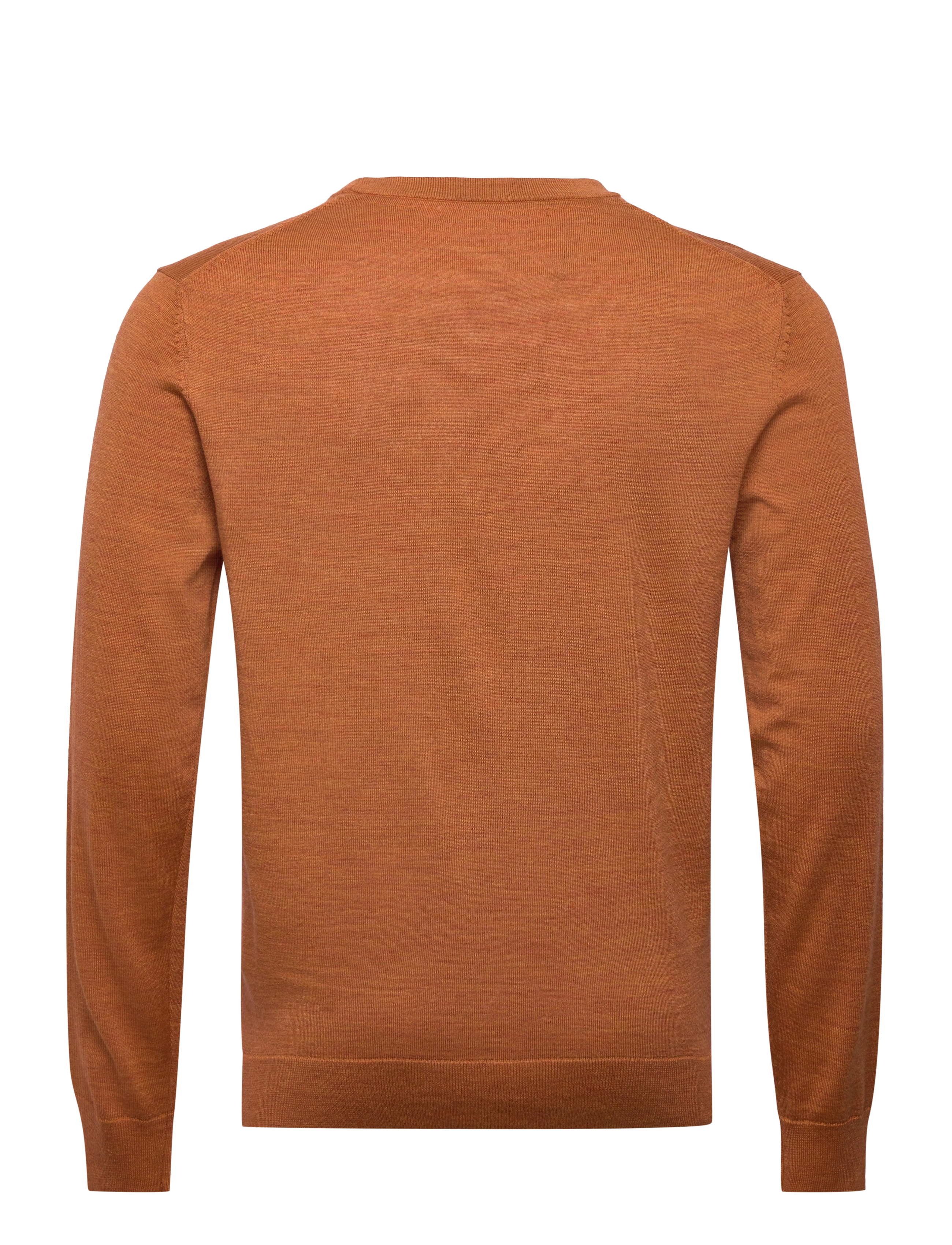 Selected - SLHTOWN MERINO COOLMAX KNIT CREW B - bombay brown - 1