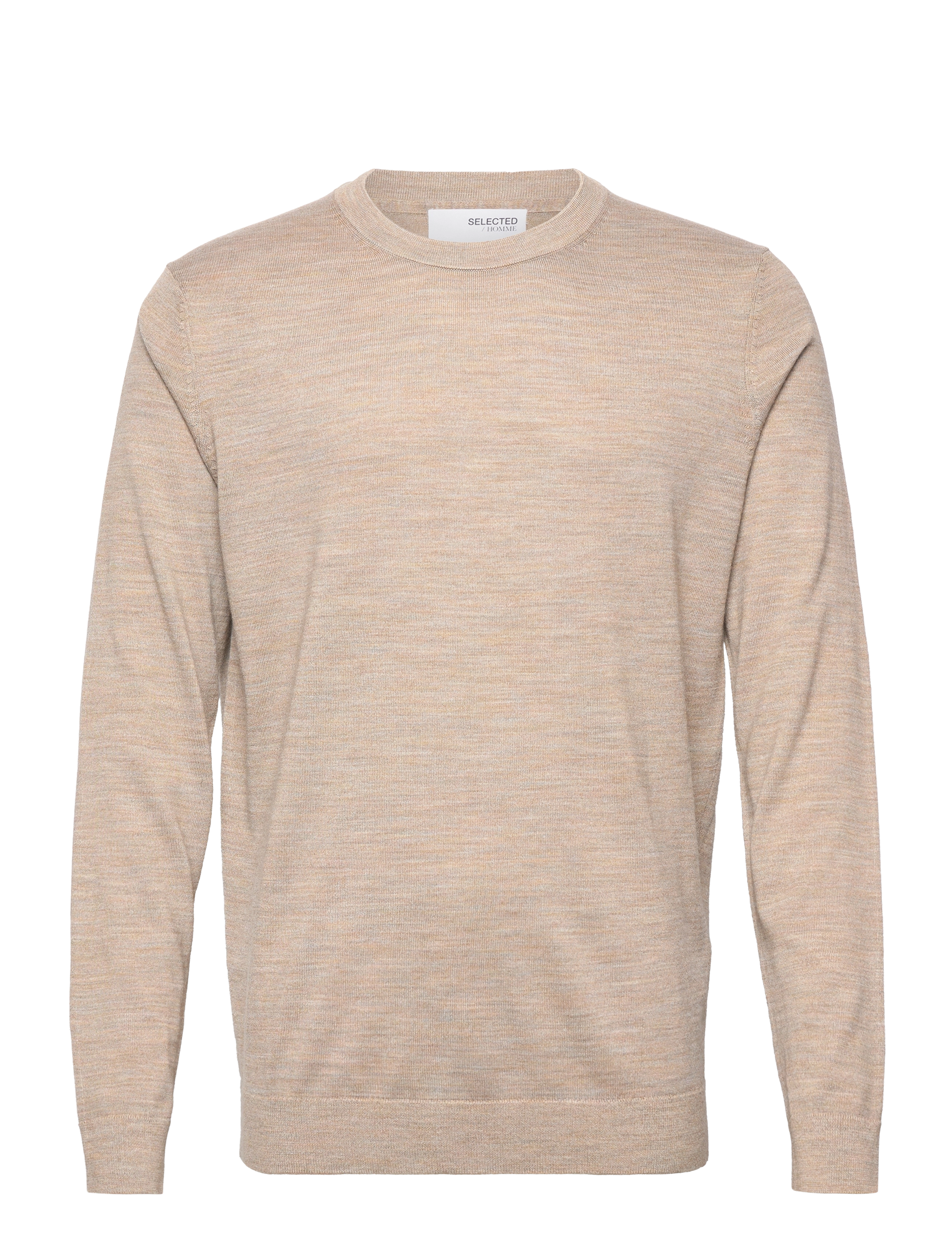 Selected - SLHTOWN MERINO COOLMAX KNIT CREW B - kelp - 0