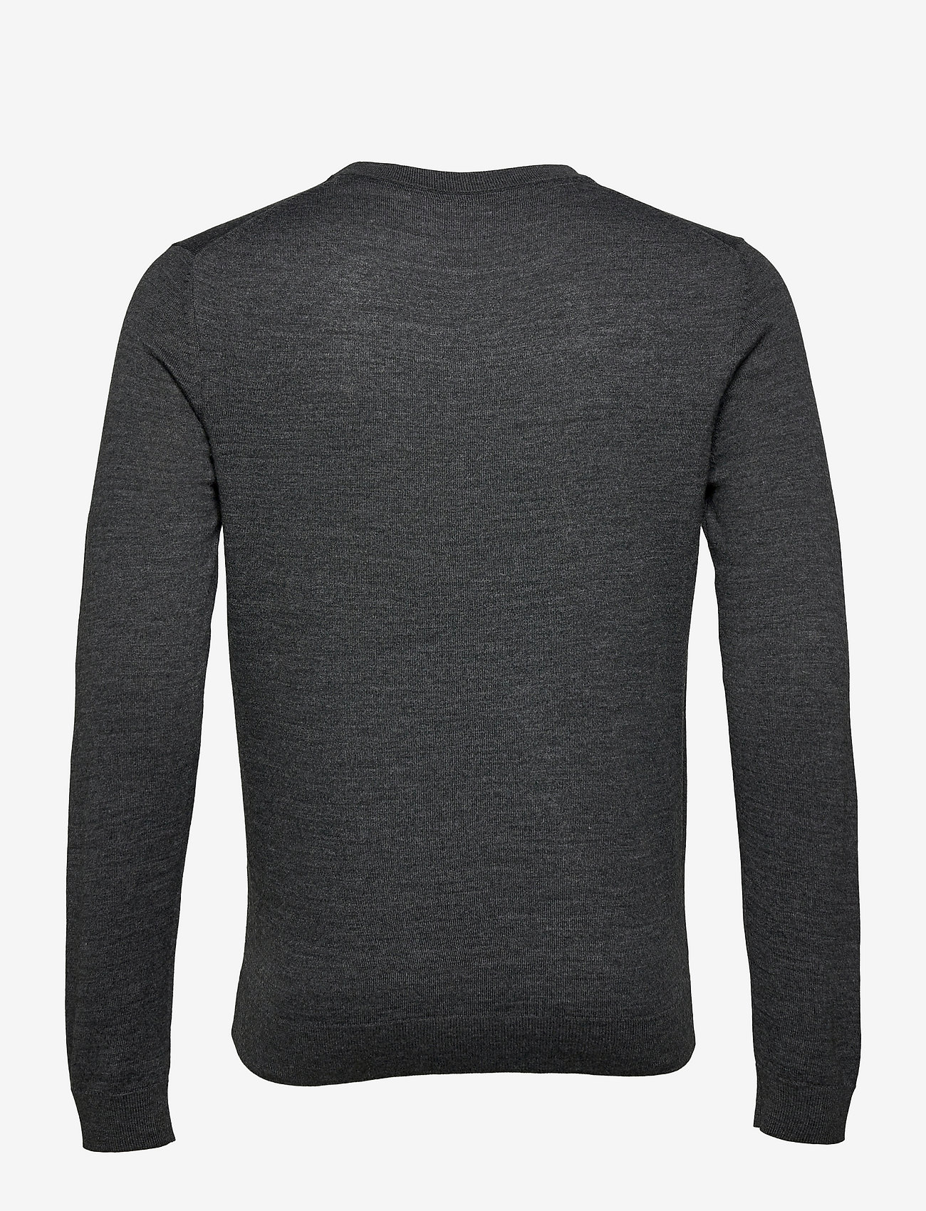 Selected - SLHTOWN MERINO COOLMAX KNIT CREW B - medium grey melange - 2