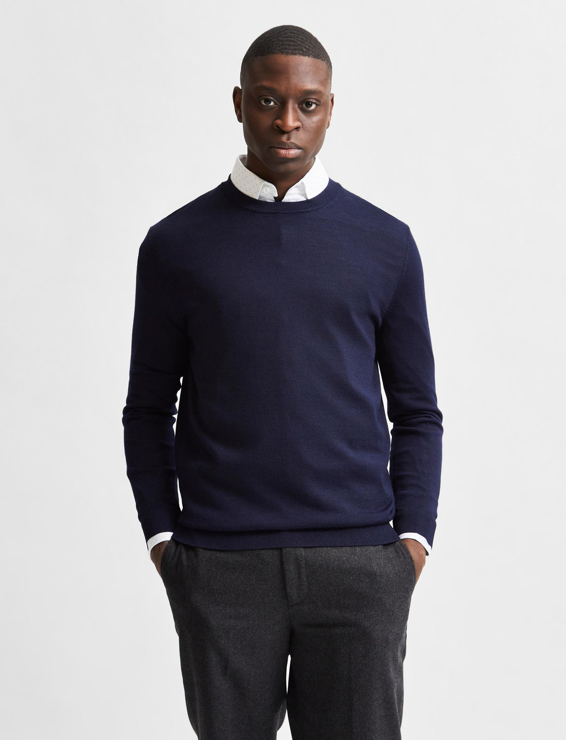 Selected homme merino sales polo